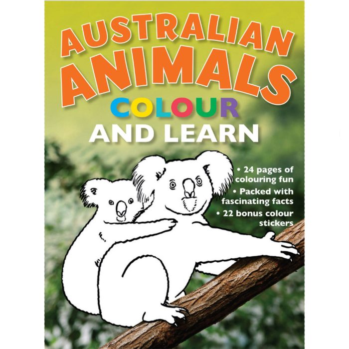Australian Animals Colour and Learn Colour and Learn