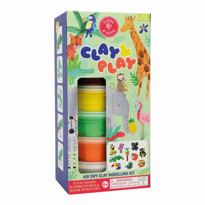 Air Dry Clay Jungle Modelling Kit Clay & Play - Bobangles
