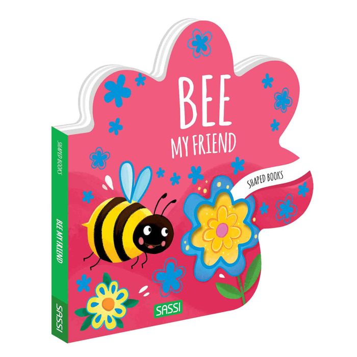 Board Book Flower Bee Sassi Shaped - Axis Toys