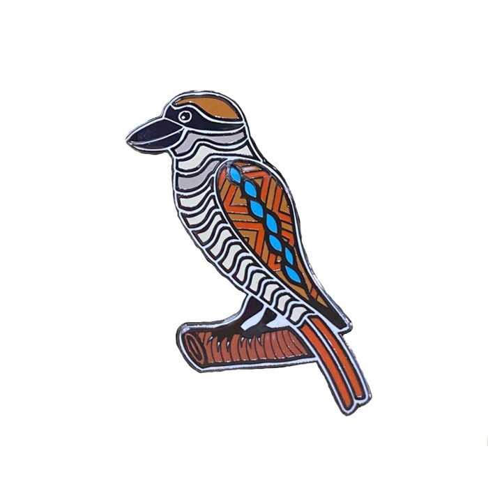 Brooch / Pin Kookaburra - Ngarga Warendj