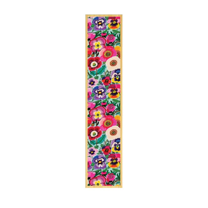 Bookmark Pansies Wooden - Aero Images