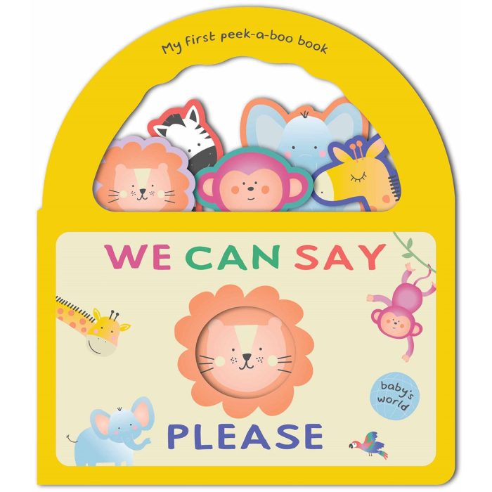 Babys World Peek a Boo Handle Book We Can Say