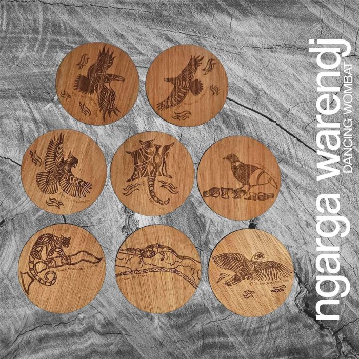Coasters Acacia Creator Series Round Set/8 - Ngarga Warenji