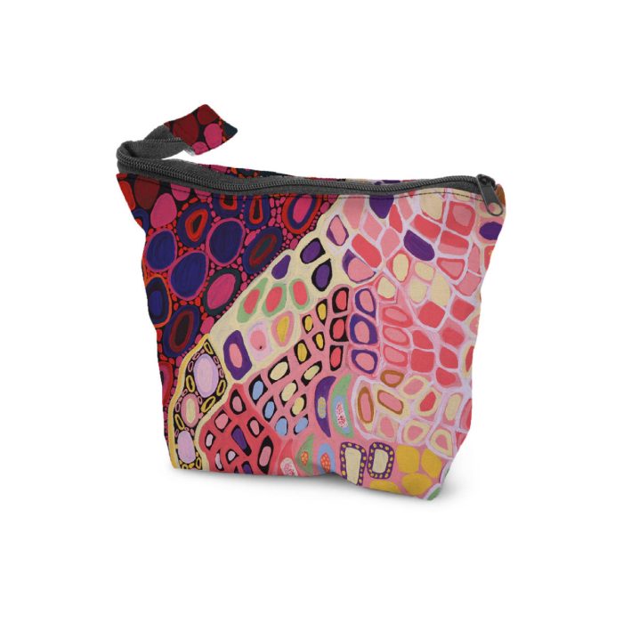 Cosmetic Bag Cotton Corals Night and Day - MI Art