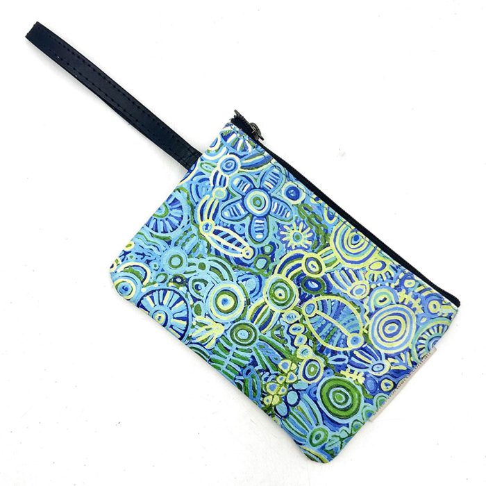 Cosmetic Bag Printed Leather Tiny Cedric Varcoe BCVA748 - Better World Arts