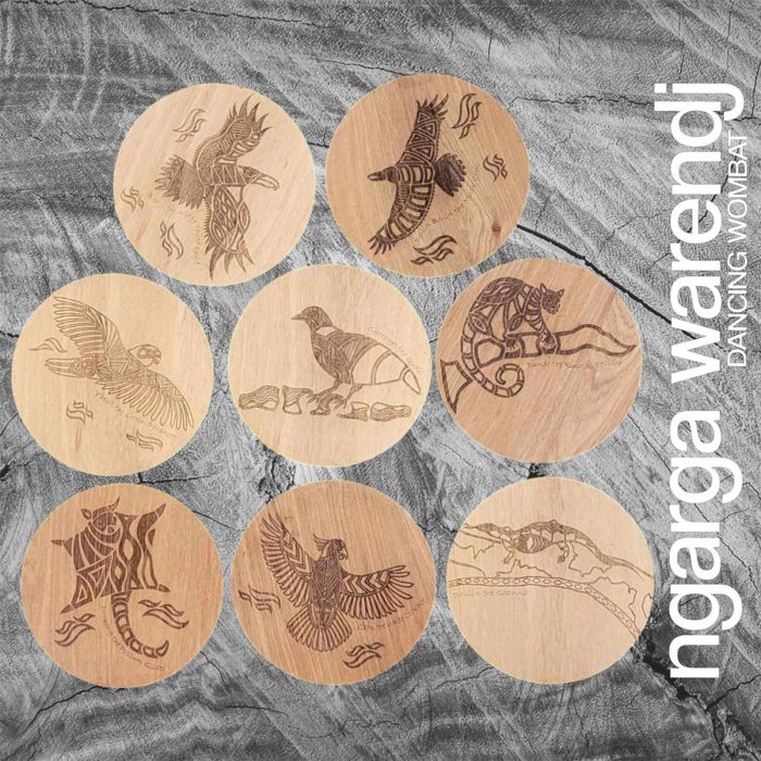 Coasters Coachwood Creator Series Round Set/8 - Ngarga Warenji