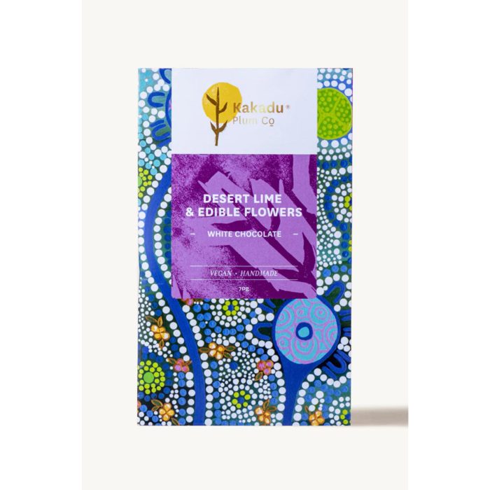 Chocolate Desert Lime Vegan White Chocolate 70g - Kakadu Plum