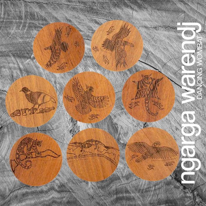 Coasters Jarrah Creator Series Round Set/8 - Ngarga Warenji
