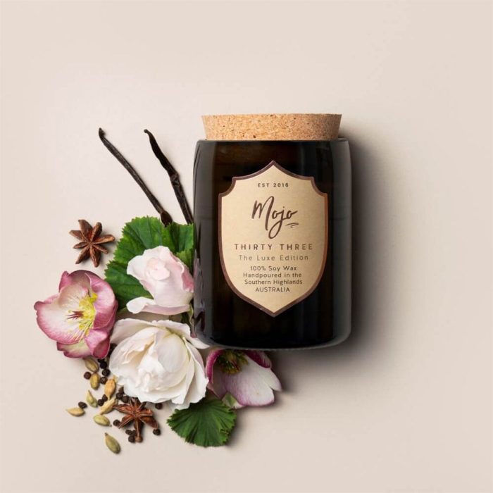 Candle Luxe Edition Thirty Three Reclaimed Champagne Bottle - Mojo Candle