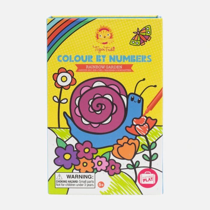 Colour by Numbers Rainbow Garden - Tiger Tribe