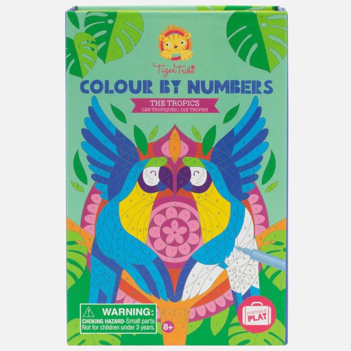 Colour By Numbers The Tropics - Tiger Tribe