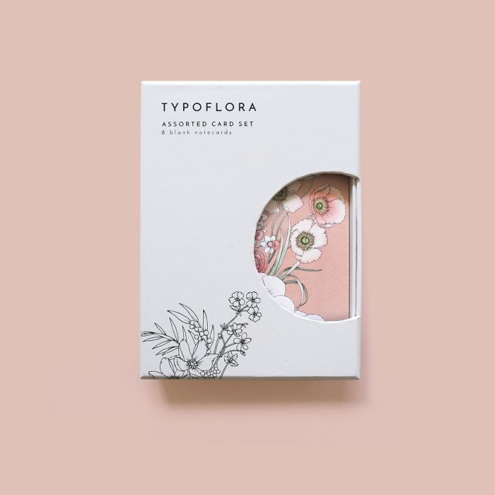 Card Set Boxed Florists Bouquet - Typoflora