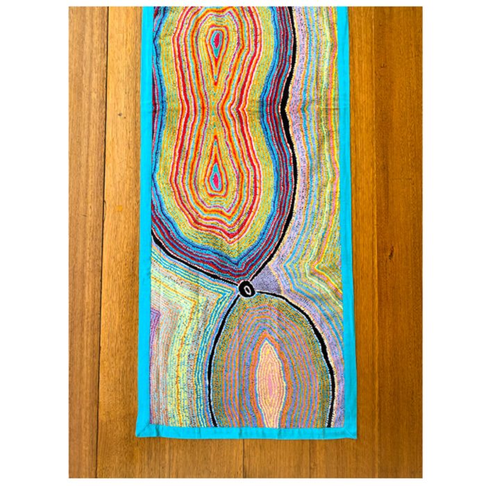 Cotton Table Runner Liddy Napanangka Walker 150 x 45cm - Better World Arts