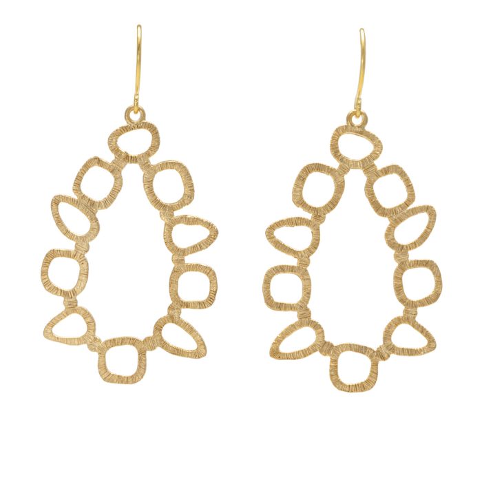 Earrings Abstract Dangles Gold - Bec Stern