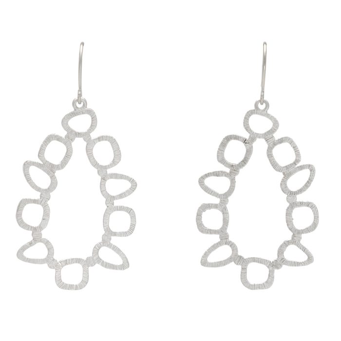 Earrings Abstract Dangles Silver - Bec Stern