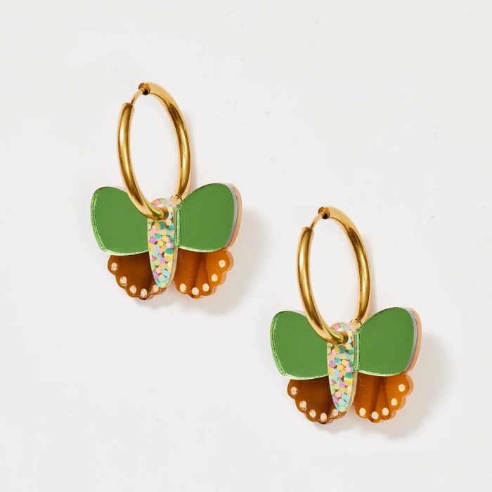 Earrings Butterfly Fern - Martha Jean