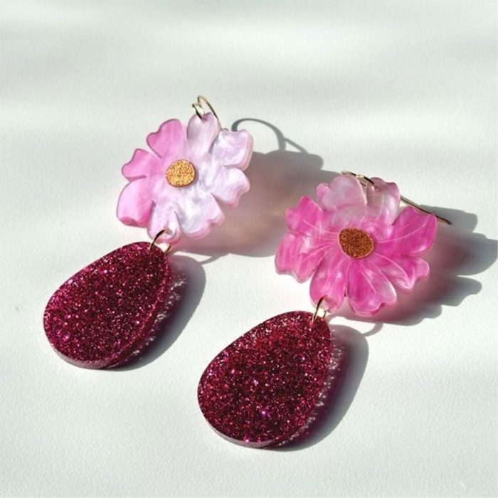 Earring Fiesta Magenta - Hagen and Co