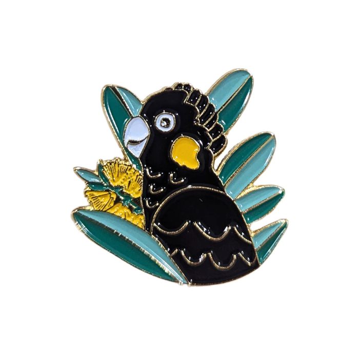 Enamel Pin Black Cockatoo - La Source