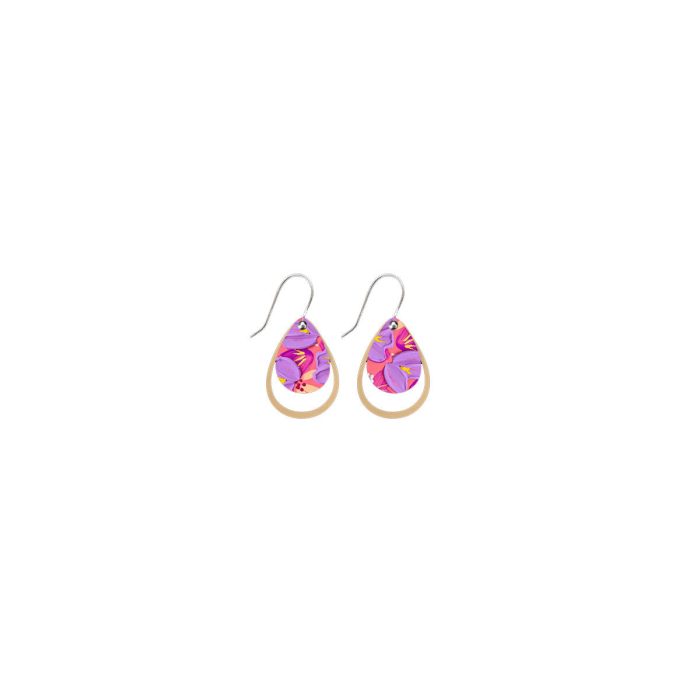 Earrings Sorbet Blooms Iconic Outline Drop - Moe Moe