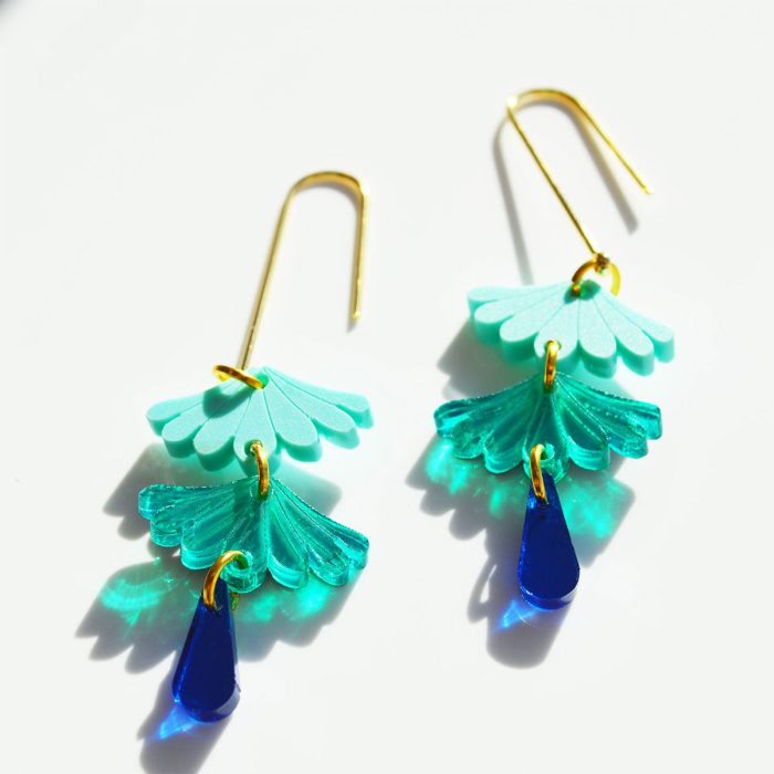 Earrings Tokyo Greens - hagen and co