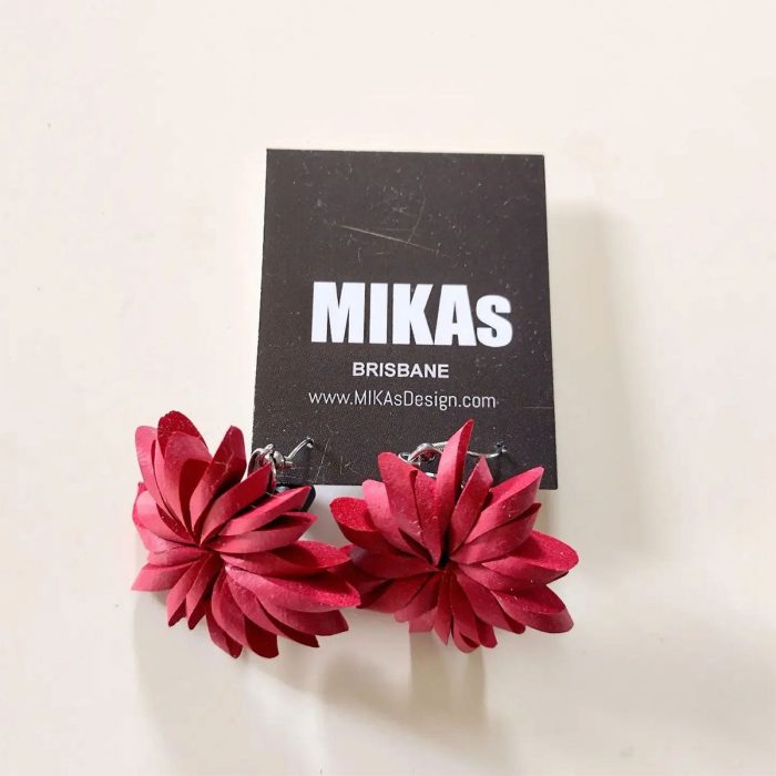 Earrings Wheel Red - MIKAs