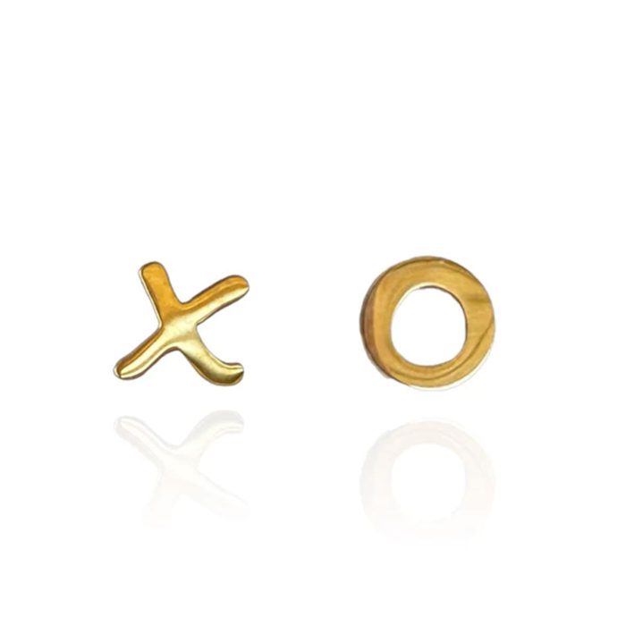 Earrings X&O Gold Studs - Originals Lab