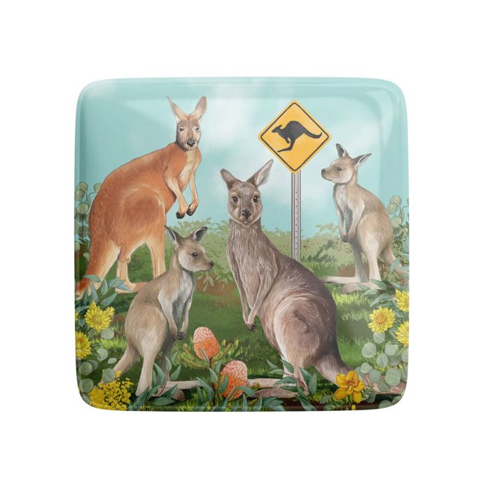 Fridge Magnet Kangaroos in the Wild - LaLaLand