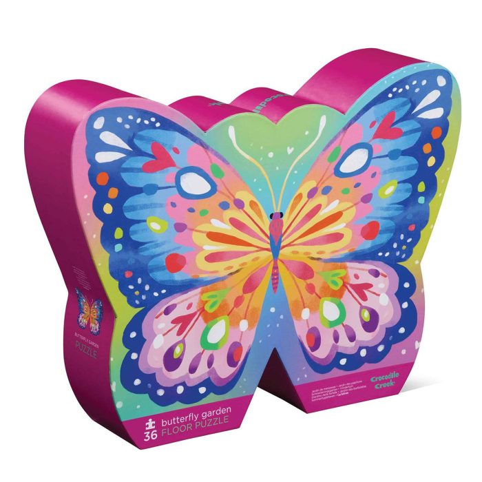 Floor Puzzle Butterfly Garden 36pc Foil Stamped - Tiger Tribe