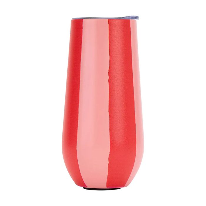 Flute Stainless Red Stripe - Annabel Trends