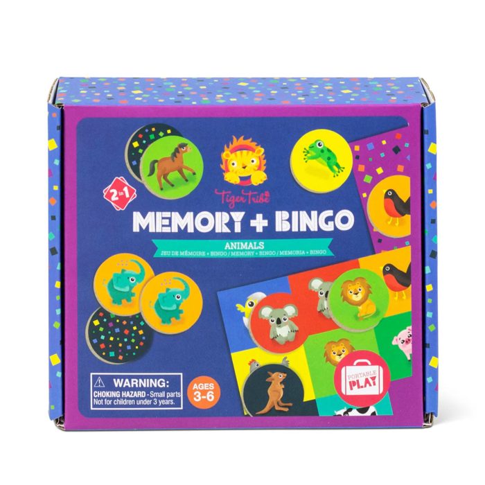 Game Set Memory and Bingo - Tiger Tribe