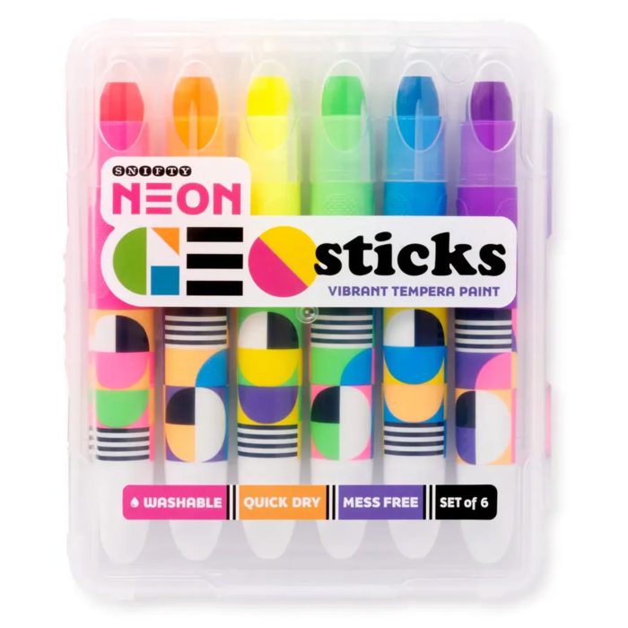 GEO Sticks Vibrant Tempera Paint Sticks Neon - Snifty