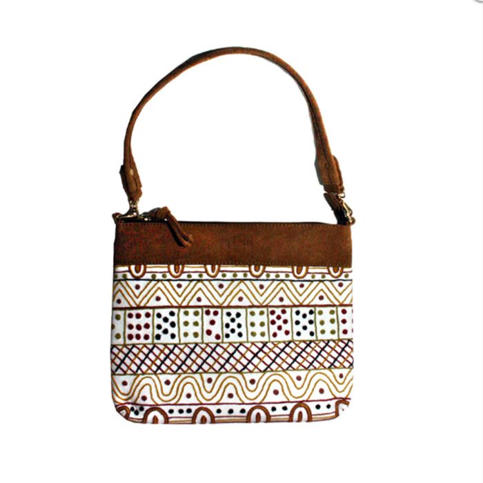 Handbag Embroidered Leather Josette Papajua JPA145 - Better World Arts