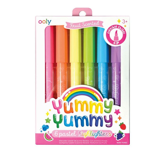 Highlighters Pastel Yummy Yummy 6 Pack - Bobangles