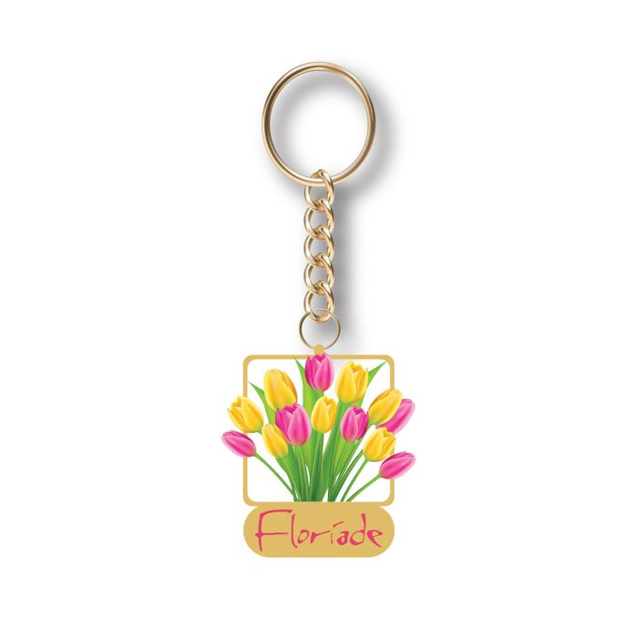 Keyring Enamel Floriade Tulip Bunch - Branded Ideas