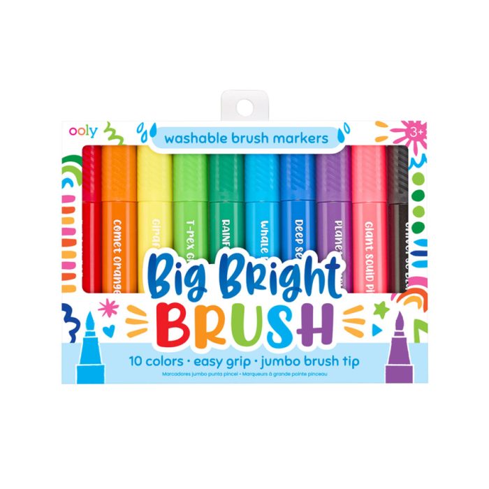Markers Big Bright Brush 10 Pack - Bobangles