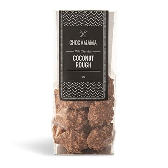 Milk Chocolate Coconut Roughs Stand Up Bag 150g - Chocomama