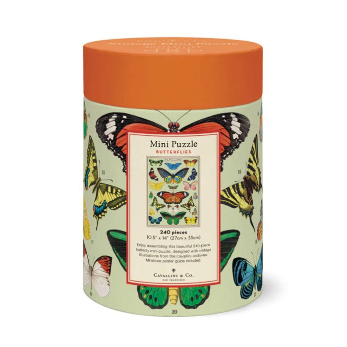 Mini Puzzle Butterflies 240pc - Cavallini