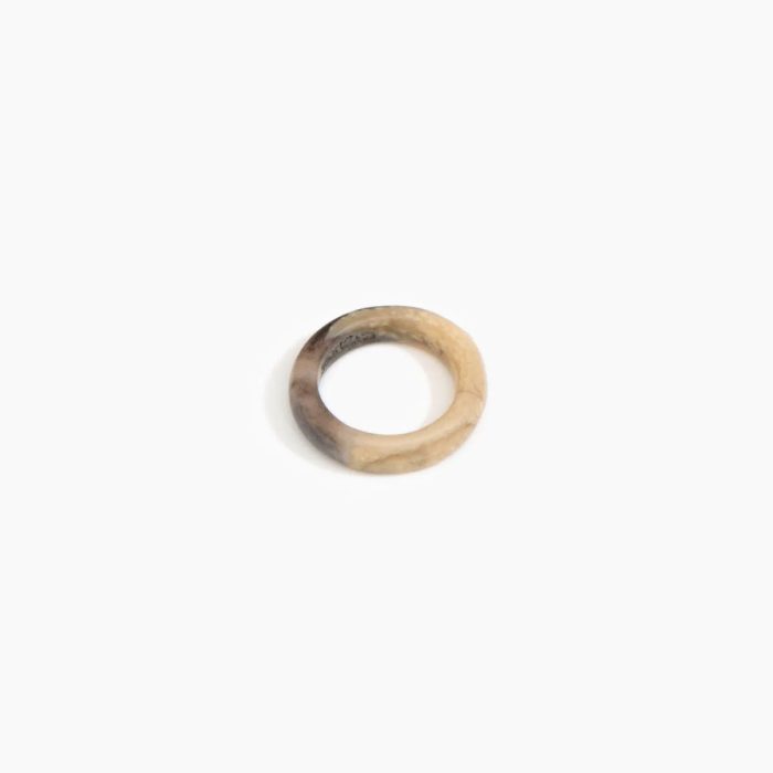 Modern Tribal Band Ring Regular Sandy Pearl - Dinosaur Designs
