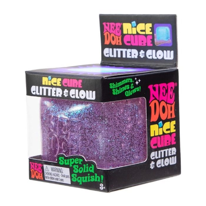 Nee Doh Glitter & Glow Nice Cube - William Valentine
