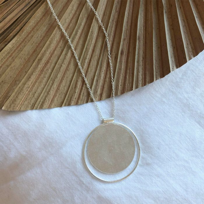 Necklace Dora Round Silver - Inartisan