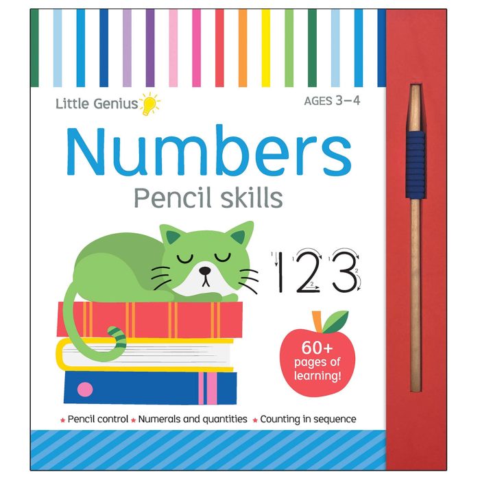 Numbers Pencil Skills Activity Pad Little Genius - Lake Press