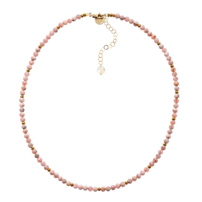 Necklace Stardust Aurora Rhodochrosite Gold - Vania
