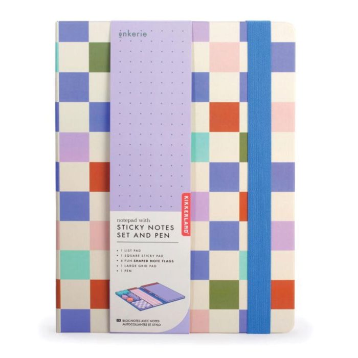 Notepad with Pen and Sticky Notes Inkerie - Isalbi