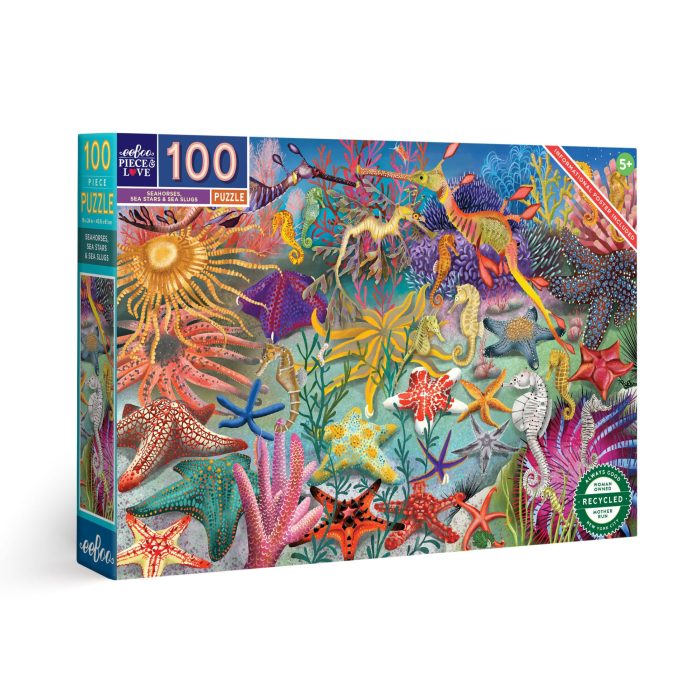 Puzzle 100 Piece Seahorses, Sea Stars & Sea Slugs - Bobangles