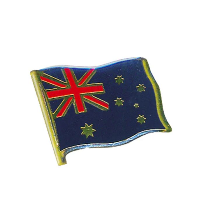 Pin Clutch Australia Flag Waving - Visit Brands
