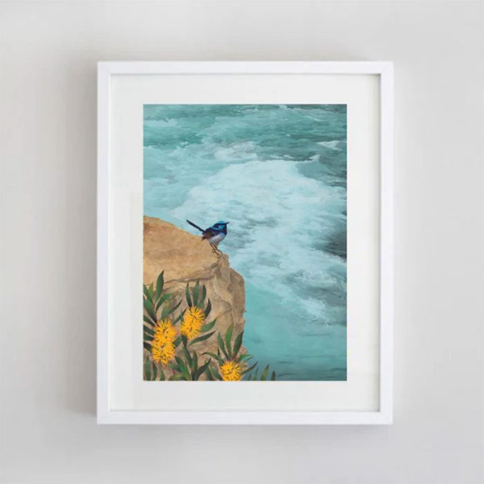 Print A4 Cliff Ocean Sounds - La Source