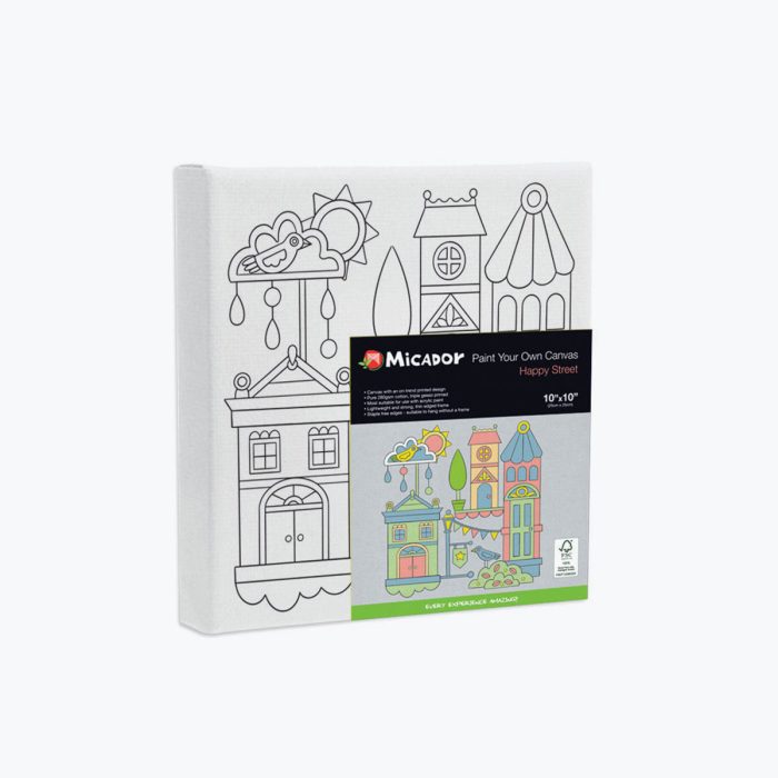 Paint Your Own Canvas 10x10 FSC 100% Happy Street P2 - Micador