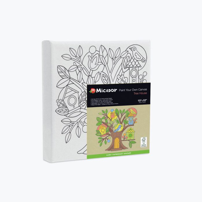 Paint Your Own Canvas 10x10 FSC 100% Tree House P1 - Micador