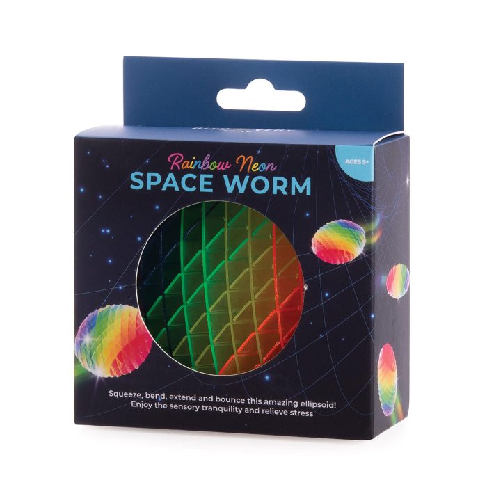 Rainbow Neon Space Worm  - IsAlbi