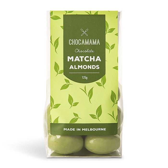 Stand Up Bag Matcha Almonds 125g - Chocamama